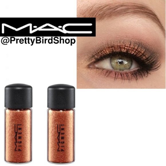 Last set! 2 MAC COPPER SPARKLE shadow NIB Pigment Colour Powder - Picture 1 of 9